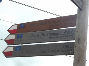 Hoek van Holland is een unieke plaats: drie Europese wandelroutes liggen erlangs.